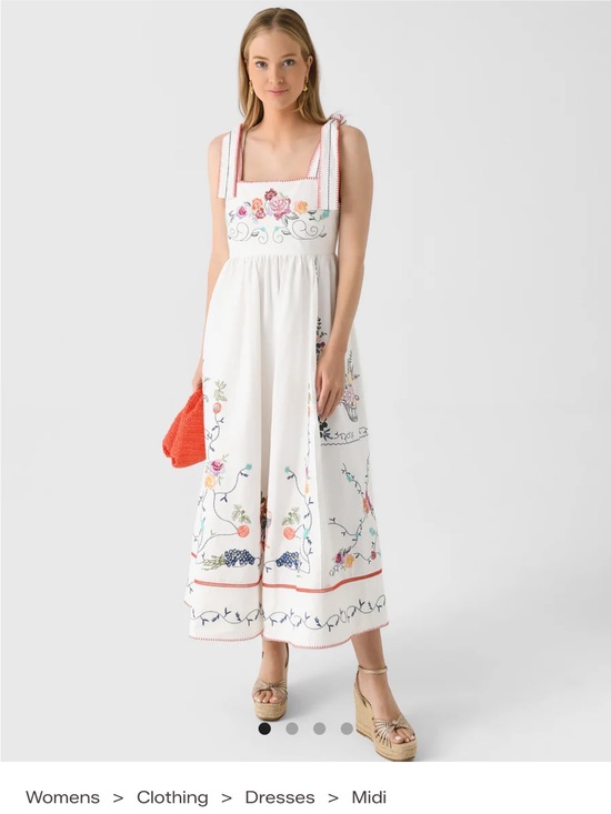 HUNTER BELL Dresses & Skirts - NWT Hunter Bell Women’s Stefy White Embroidered Midi Dress